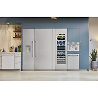 24 inch 92 Bottle Glass Door Panel Ready Built-In Smart Wine Cooler