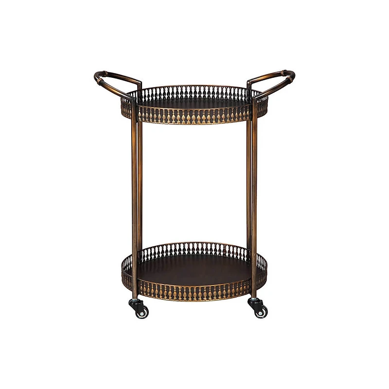 Clarkburn Bar Cart - Bronze Finish - OPEN BOX