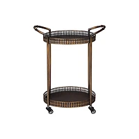 Clarkburn Bar Cart - Bronze Finish - OPEN BOX