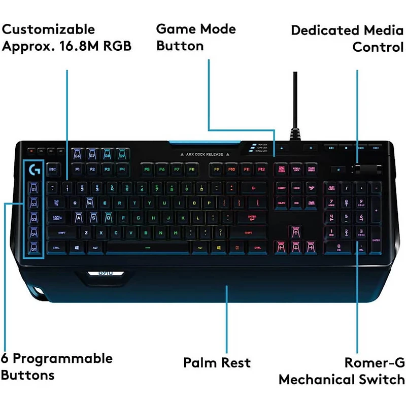 G910 RGB Mechanical Gaming Keyboard - OPEN BOX