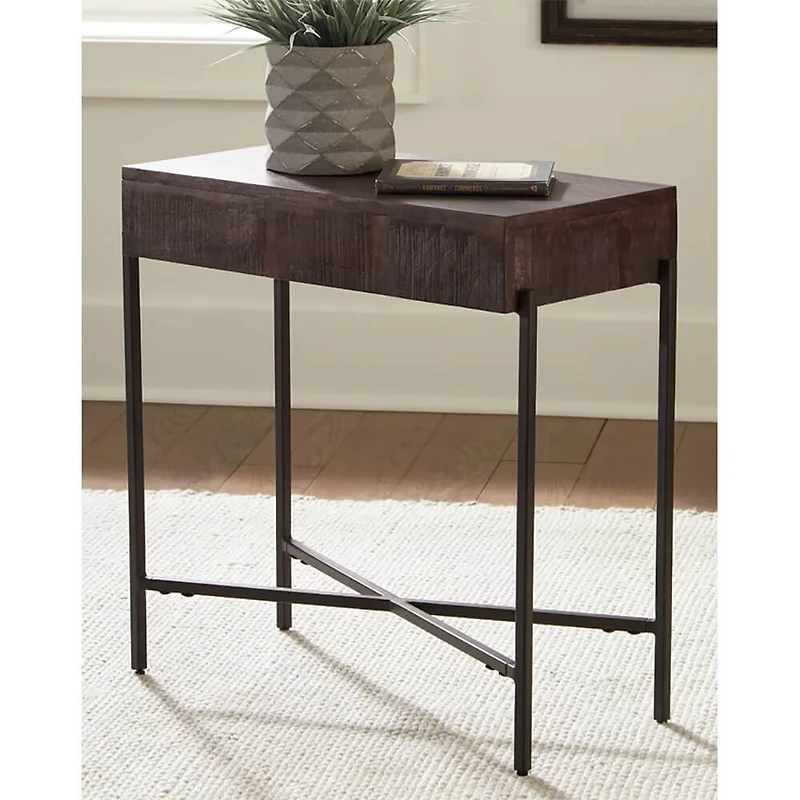 Matler Accent Table - Grayish Brown - OPEN BOX