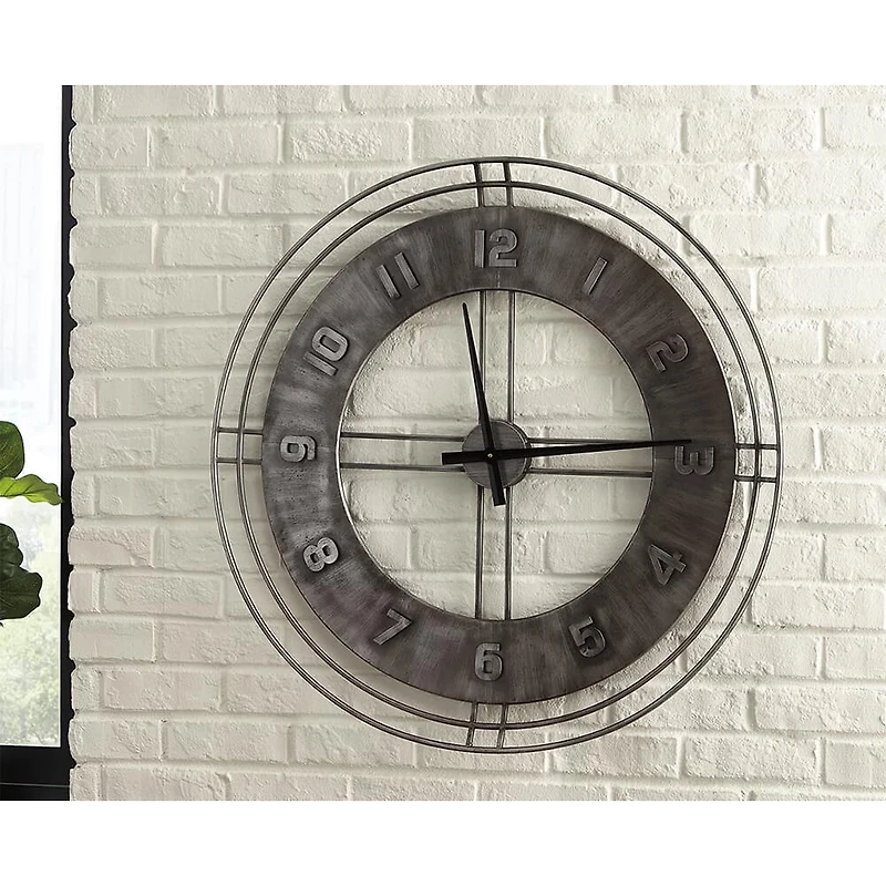 Ana Sofia Wall Clock - Antique Gray