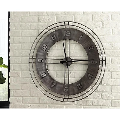 Ana Sofia Wall Clock - Antique Gray