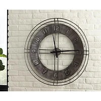 Ana Sofia Wall Clock - Antique Gray
