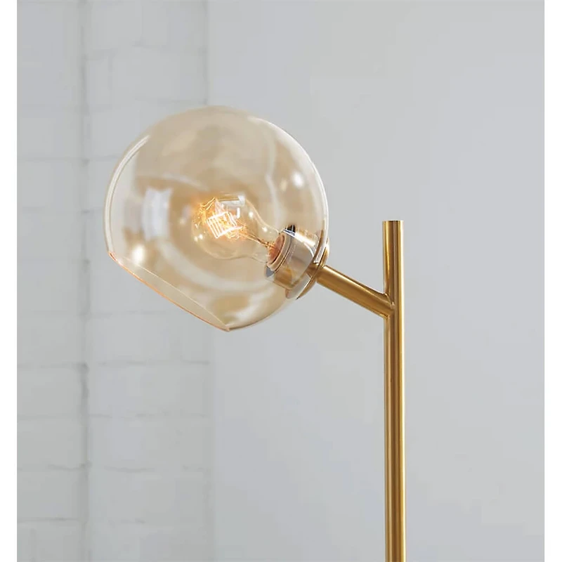 Abanson Desk Lamp - Amber/Gold Finish - OPEN BOX