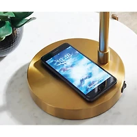 Abanson Desk Lamp - Amber/Gold Finish - OPEN BOX