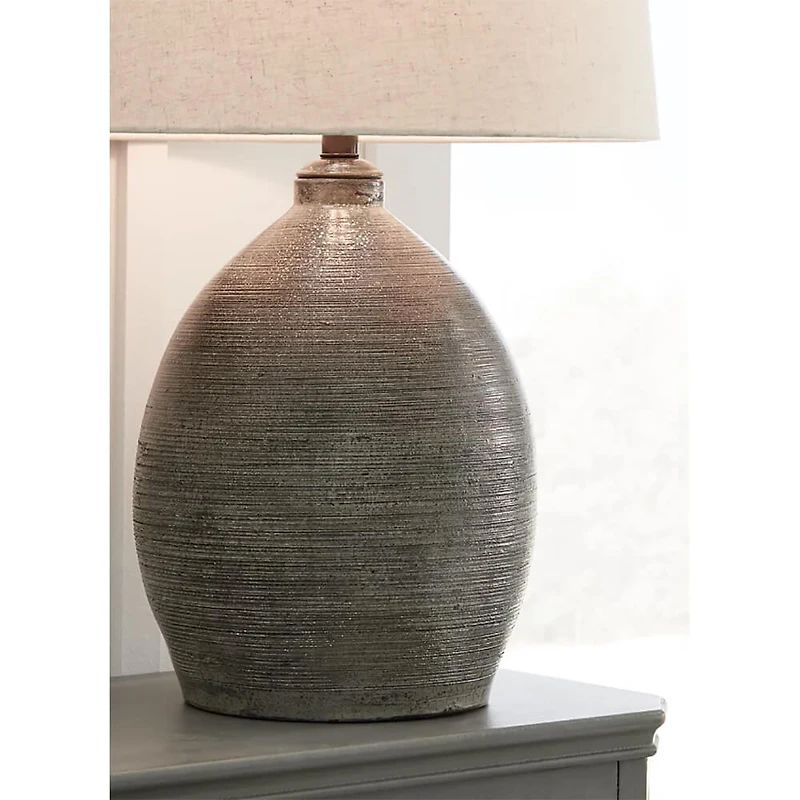Joyelle Table Lamp - Gray - OPEN BOX