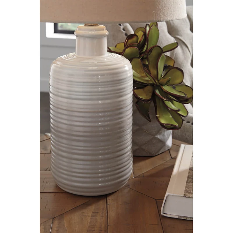 Marnina Table Lamp (Set of 2) - Taupe - OPEN BOX