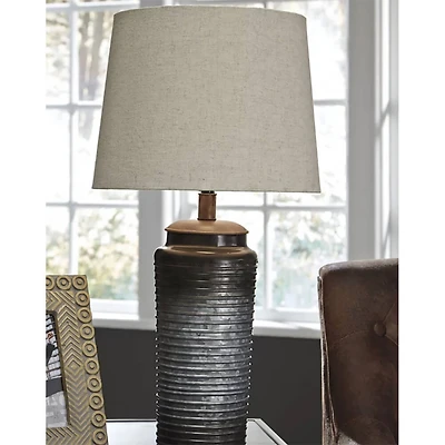 Norbert Table Lamp (Set of 2) - Gray - OPEN BOX