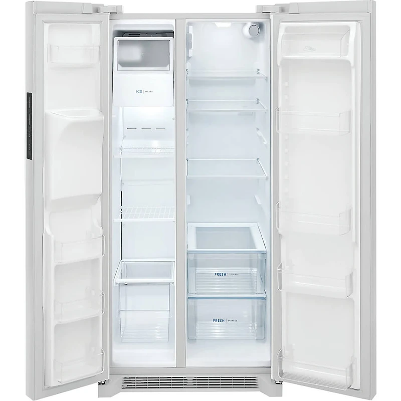 22 Cu. Ft. White Side-By-Side Refrigerator - OPEN BOX
