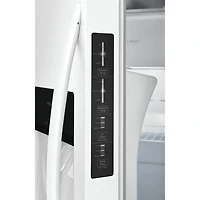 22 Cu. Ft. White Side-By-Side Refrigerator - OPEN BOX