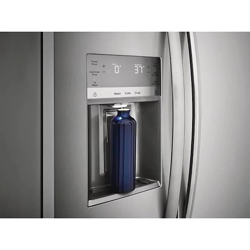 22.3 Cu. Ft. Stainless Steel Counter Depth Side-By-Side Refrigerator