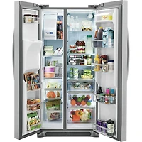 22.3 Cu. Ft. Stainless Steel Side-By-Side Refrigerator