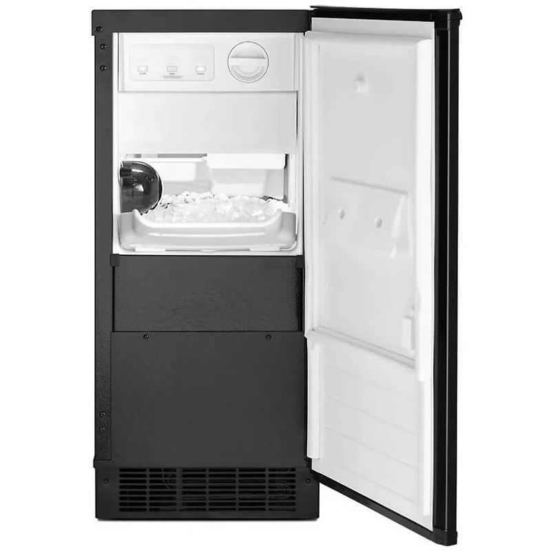 15 inch Black Icemaker with Clear Ice Technology
