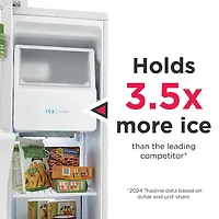 25.6 Cu. Ft. Side-by-Side Refrigerator - Black - OPEN BOX