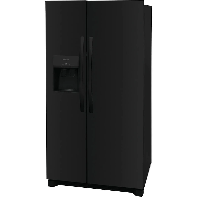 25.6 Cu. Ft. Side-by-Side Refrigerator - Black - OPEN BOX