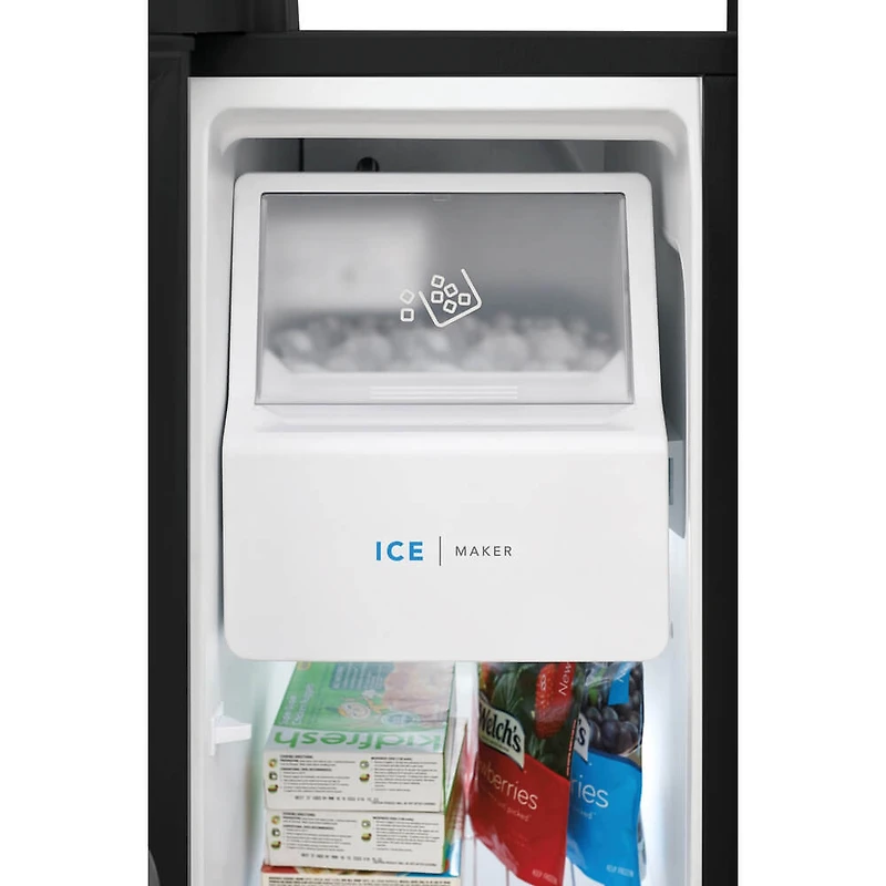 25.6 Cu. Ft. Side-by-Side Refrigerator - Black - OPEN BOX