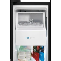 25.6 Cu. Ft. Side-by-Side Refrigerator - Black - OPEN BOX