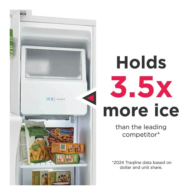 25.6 Cu. Ft. Side-by-Side Refrigerator - Stainless Steel - OPEN BOX