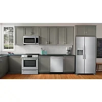 25.6 Cu. Ft. Side-by-Side Refrigerator - Stainless Steel - OPEN BOX