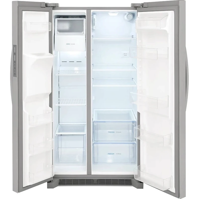 25.6 Cu. Ft. Side-by-Side Refrigerator - Stainless Steel - OPEN BOX