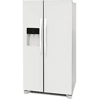25.6 Cu. Ft. Side-by-Side Refrigerator - White - OPEN BOX
