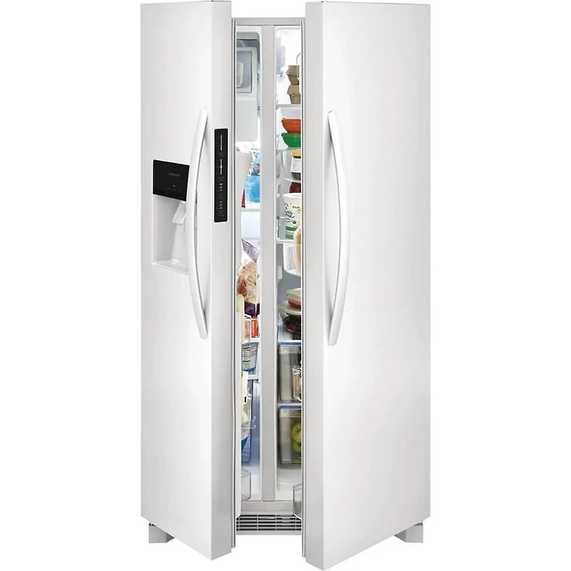 25.6 Cu. Ft. Side-by-Side Refrigerator - White - OPEN BOX