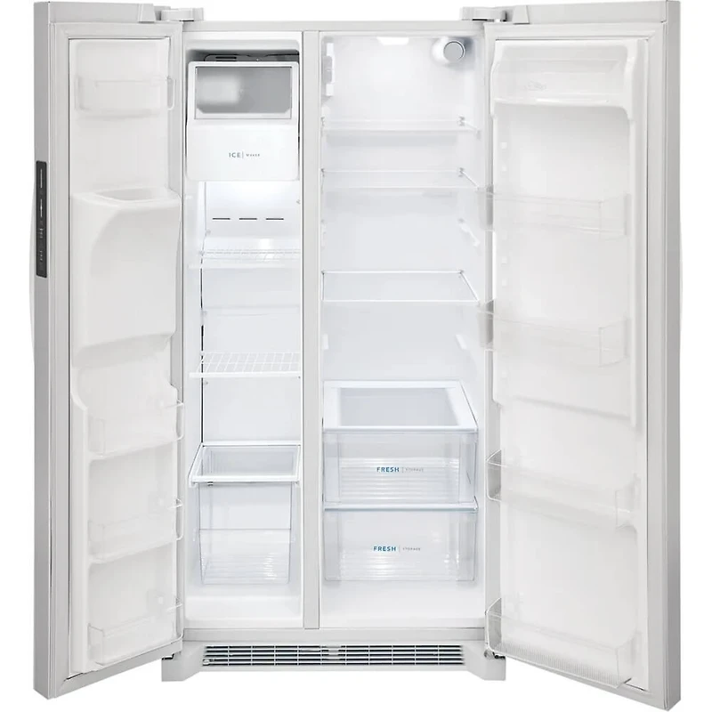 25.6 Cu. Ft. Side-by-Side Refrigerator - White - OPEN BOX