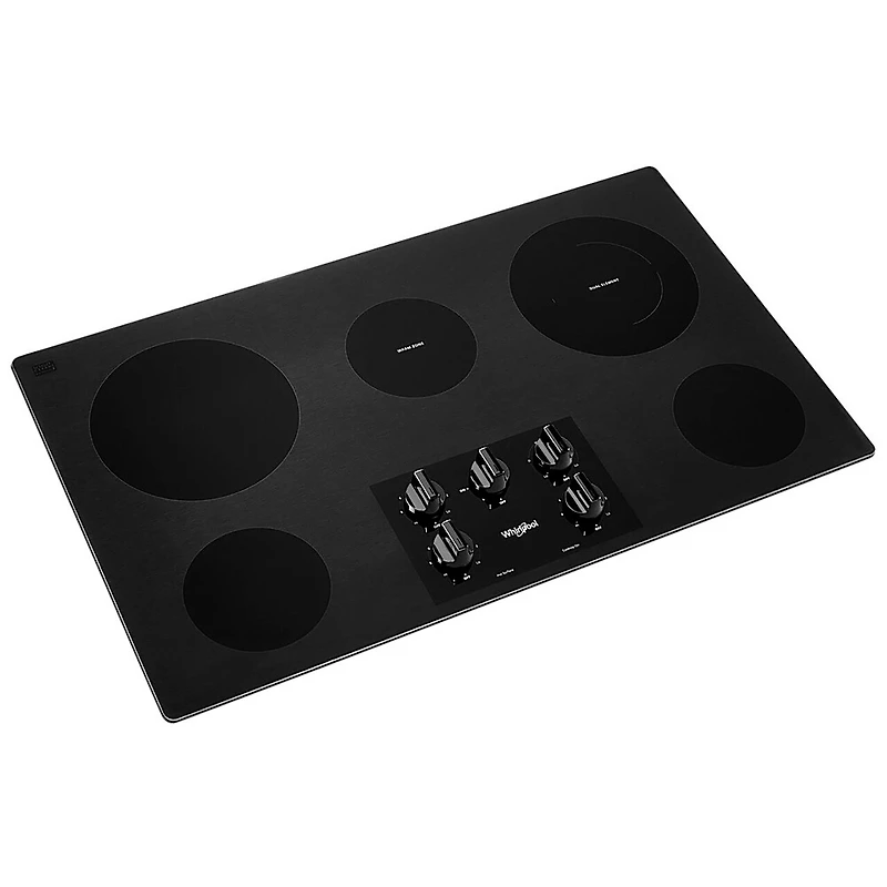 36 inch Black Electric Ceramic Glass Cooktop with Dual Radiant Element
