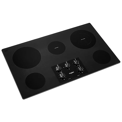 36 inch Black Electric Ceramic Glass Cooktop with Dual Radiant Element