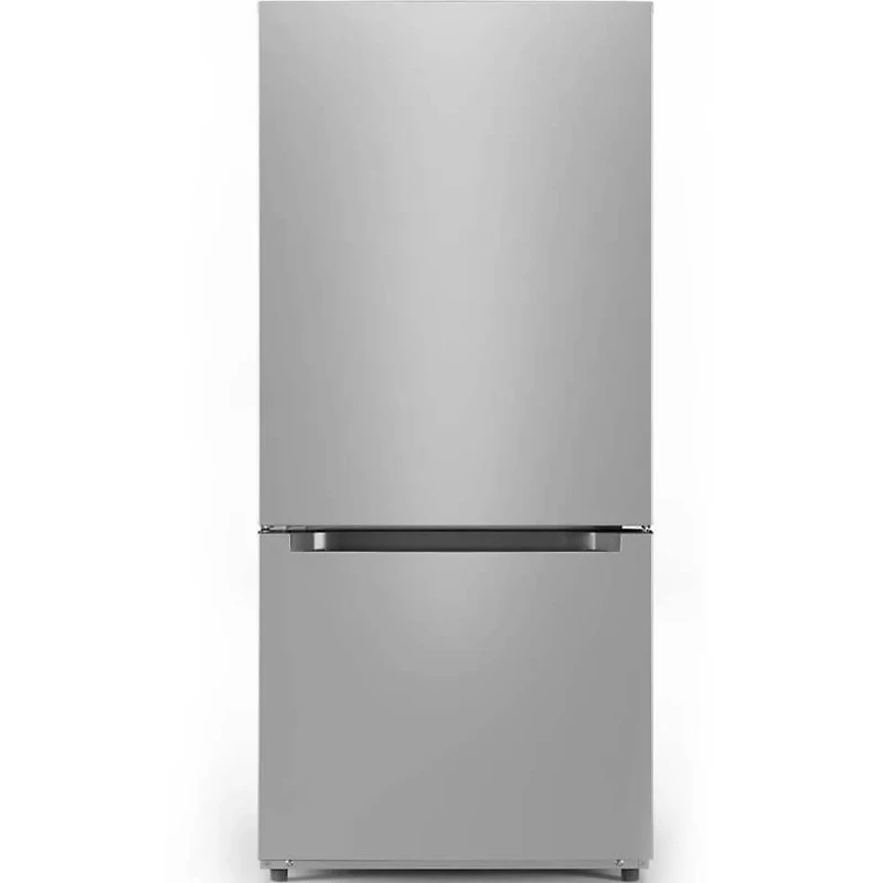 18.7 Cu. Ft. Stainless Bottom Mount Freezer Refrigerator