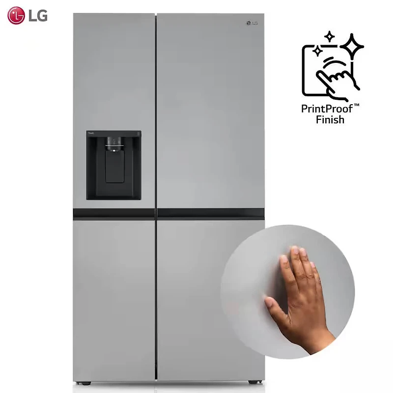 27.2 Cu. Ft. PrintProof Stainless Steel Side-by-Side Refrigerator