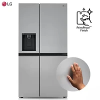 27.2 Cu. Ft. PrintProof Stainless Steel Side-by-Side Refrigerator