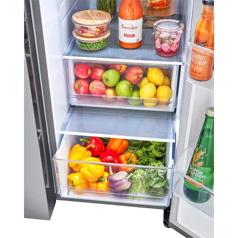 27.2 Cu. Ft. PrintProof Stainless Steel Side-by-Side Refrigerator