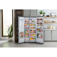 27.2 Cu. Ft. PrintProof Stainless Steel Side-by-Side Refrigerator