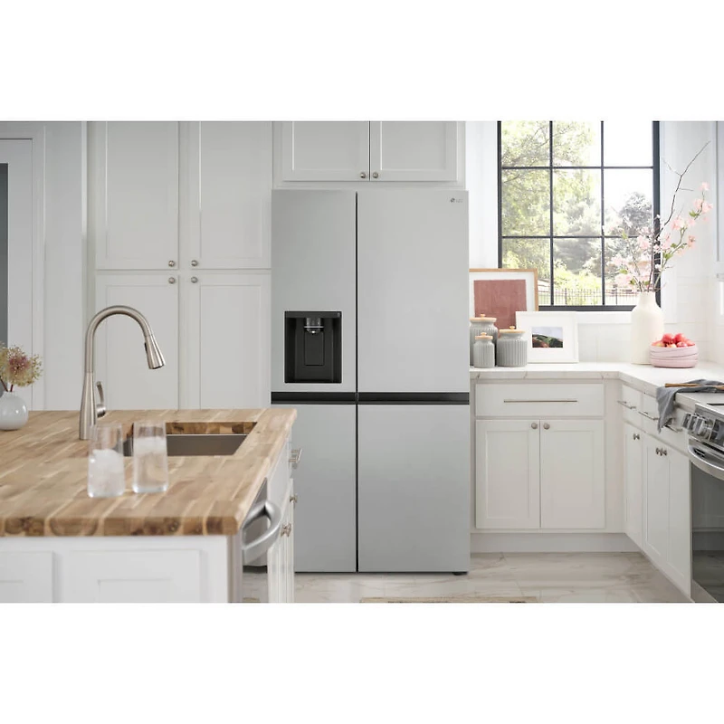 27.2 Cu. Ft. PrintProof Stainless Steel Side-by-Side Refrigerator