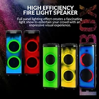 2x 12 inch Bluetooth Speaker with Light Show