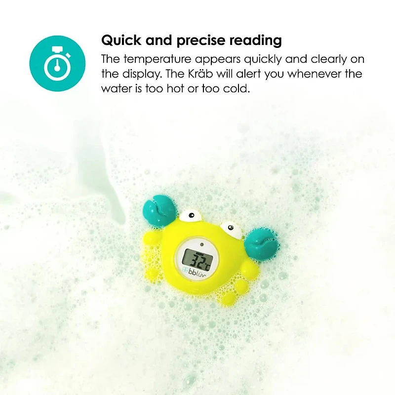 Krab 3-in-1 Bath Thermometer