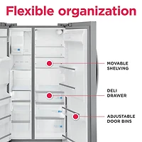 25.6 Cu. Ft. Stainless Standard Depth Side by Side Refrigerator