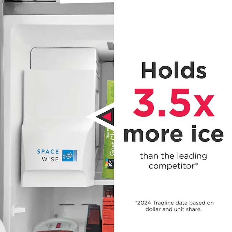 25.6 Cu. Ft. Stainless Standard Depth Side by Side Refrigerator