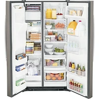 Cu. Ft. Slate Side-By-Side Refrigerator