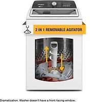 4.7 - 4.8 Cu. Ft. Top Load High Efficiency Washer with Removable Agitator