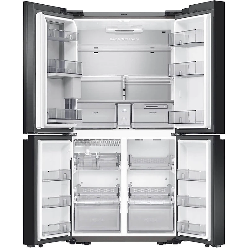 23 Cu. Ft. Bespoke Matte Black Steel Smart 4-Door Flex™ Refrigerator - OPEN BOX