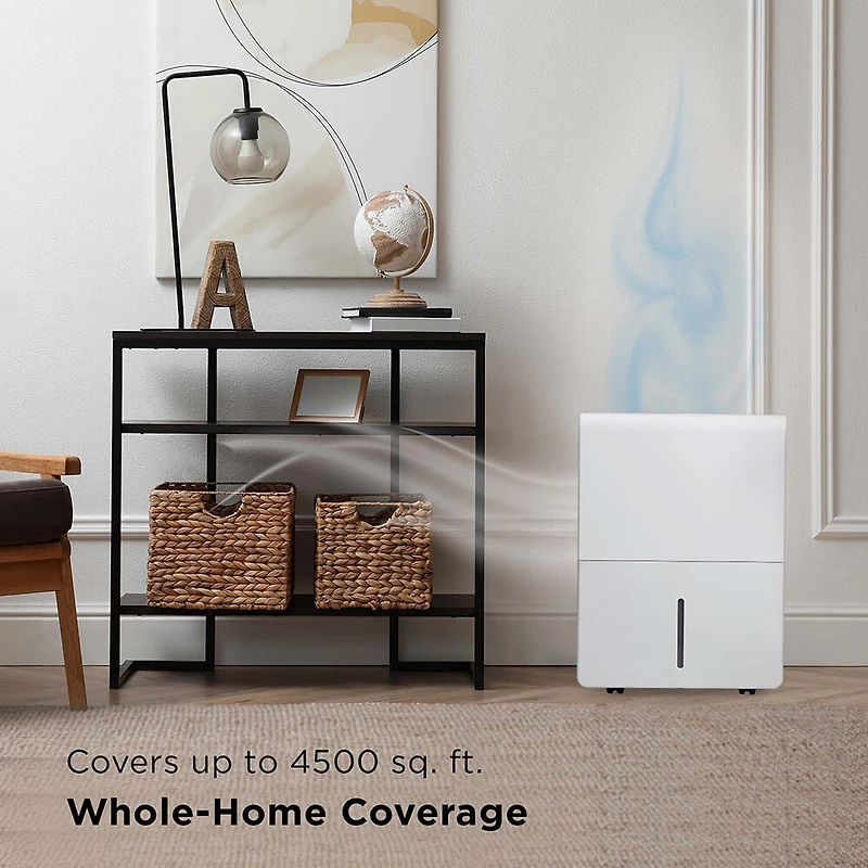 50 Pint Smart Dehumidifier Perfect for areas up to 4,500 sq. ft.