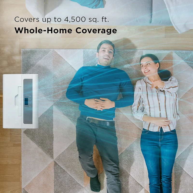 50 Pint Smart Dehumidifier with UV-C Perfect for areas up to 4,500 sq. ft