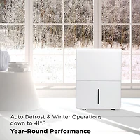 50 Pint Smart Dehumidifier with UV-C Perfect for areas up to 4,500 sq. ft