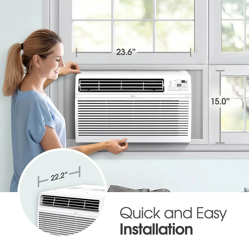 12,000 BTU Smart Wi-Fi Window Air Conditioner