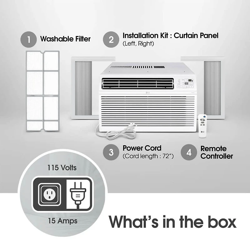 12,000 BTU Smart Wi-Fi Window Air Conditioner