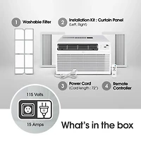 12,000 BTU Smart Wi-Fi Window Air Conditioner