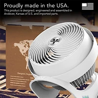 Energy Smart Air Circulator Floor Fan - White